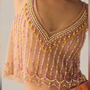 Anthropology Beaded Pastel Tank. No offers